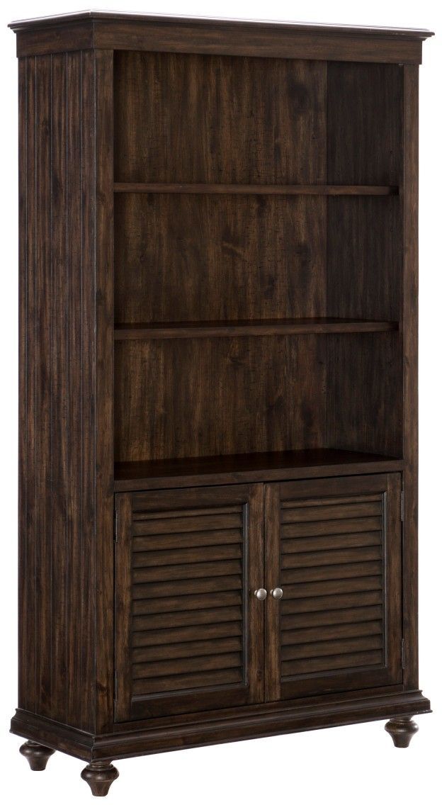Homelegance® Cardano Driftwood Charcoal Bookcase-1
