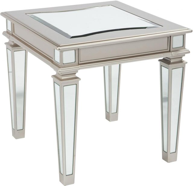 Signature Design by Ashley® Tessani Silver Rectangular End Table-0