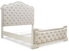 Signature Design by Ashley® Arlendyne Antique White King Upholstered Bed