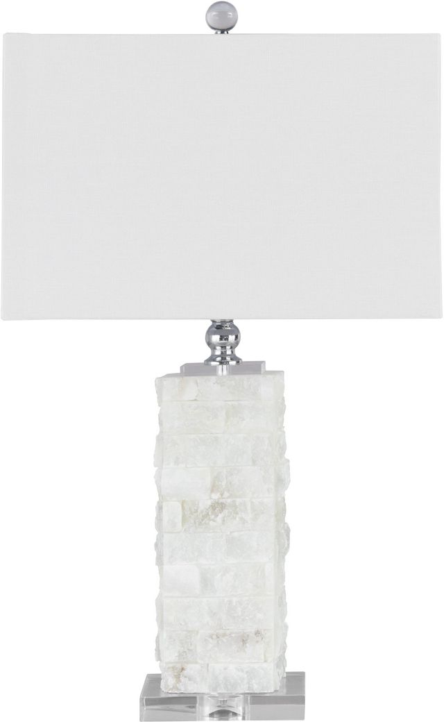 Signature Design by Ashley® Malise White Alabaster Table Lamp 0