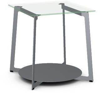 Amisco Malloy Clear Glass End Table