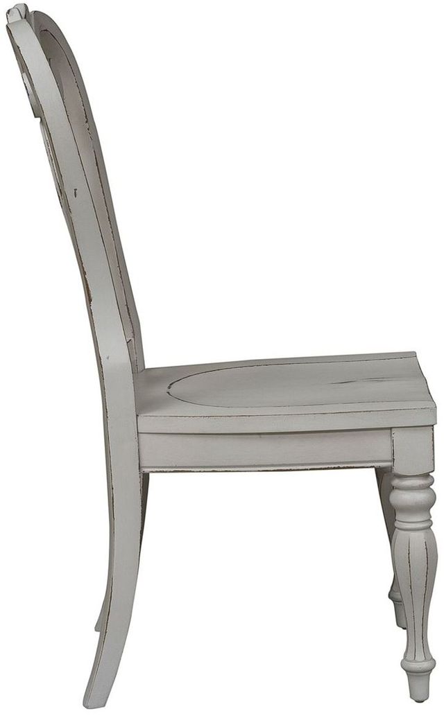 Liberty Furniture Magnolia Manor Antique White Splat Back Side Chair 2