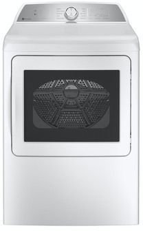 GE Profile™ 7.4 Cu. Ft. White Front Load Natural Gas Dryer -0