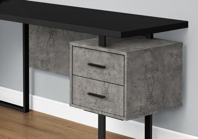 Computer Desk, Home Office, Corner, Left, Right Set-Up, Storage Drawers, L  Shape, Work, Laptop, Laminate, Brown, Contemporary, Modern, Big Sandy  Superstore