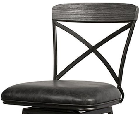 Hillsdale Furniture Decker Gray Swivel Bar Stool 1