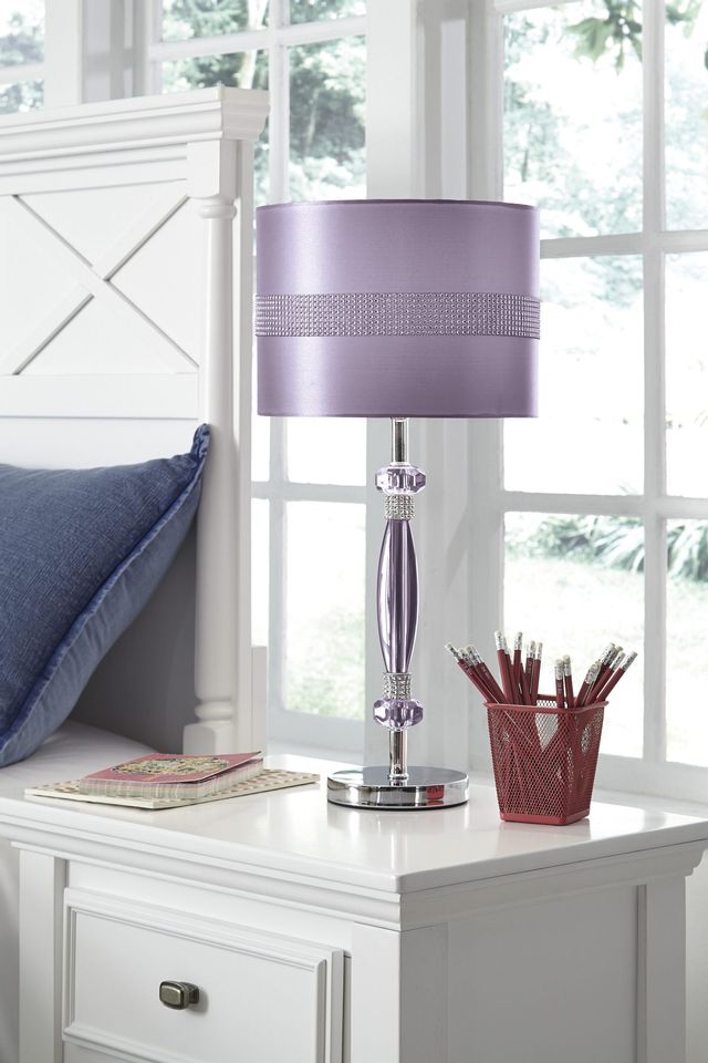 Signature Design by Ashley® Nyssa Purple Metal Table Lamp 3