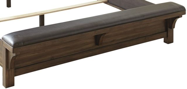 Signature Design by Ashley® Lakeleigh Dark Brown King/California King Upholstered Bench Footboard 0