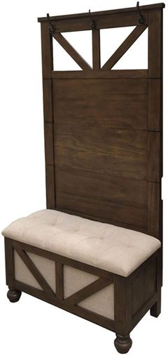 Signature Design by Ashley® Brickwell Brown Hall Tree with Storage Bench