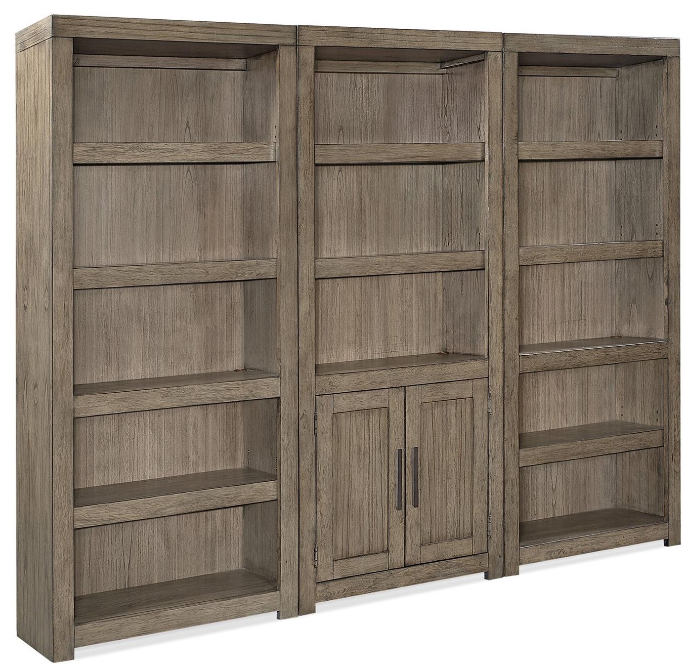 Aspenhome® Modern Loft Greystone Bookcase Wall
