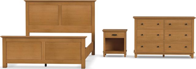 homestyles® Oak Park 3-Piece Brown Queen Panel Bedroom Set-0