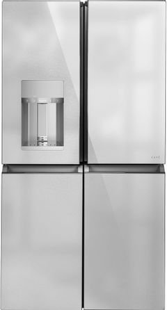 Café™ 27.4 Cu. Ft. Platinum Glass Freestanding French Door Refrigerator