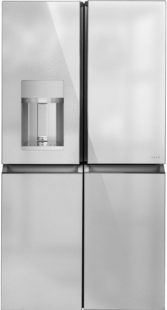Réfrigérateur à portes françaises de 36 po Café™ de 27.4 pi³ - Verre platine