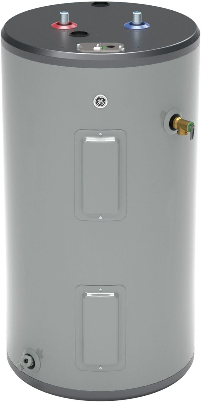 GE® 30 Gallon Gray Electric Water Heater-GE30S08BAM