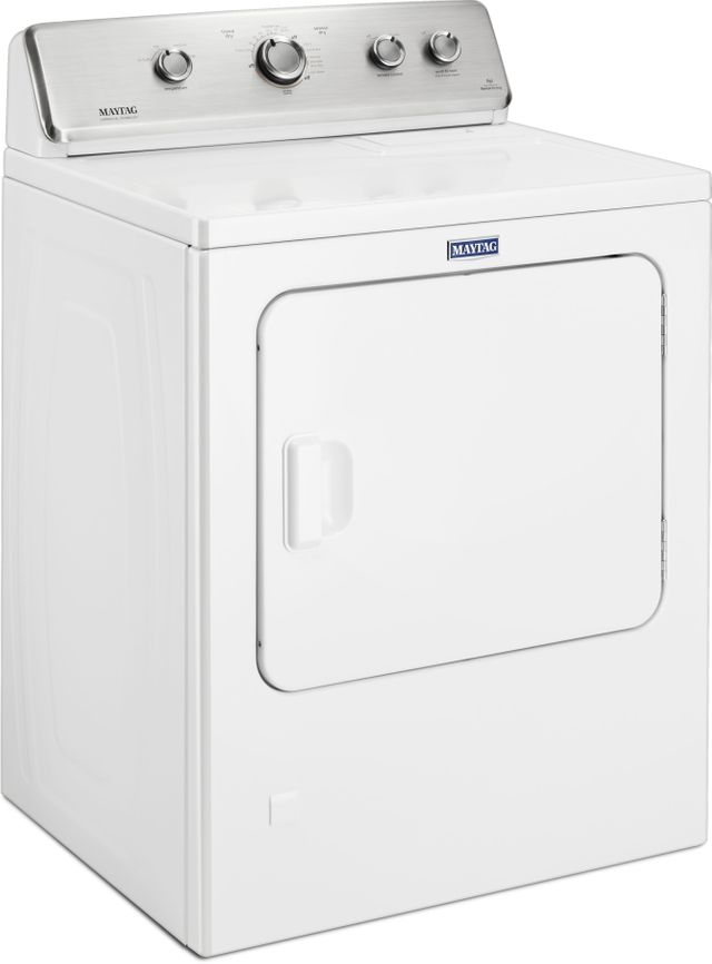Maytag® 7.0 Cu. Ft. White Front Load Gas Dryer-2