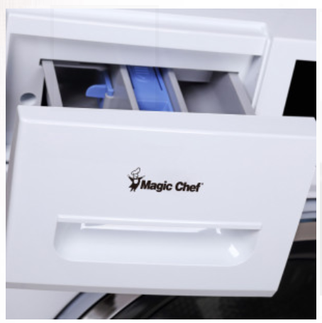 Magic Chef® 2.7 Cu. Ft. White Front Load Washer 1