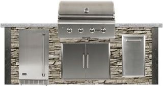 Coyote Outdoor Living 8' Stone Gray Grill Island