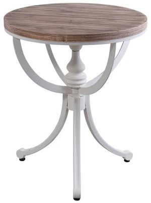 Stylecraft Brown/White Metal Table