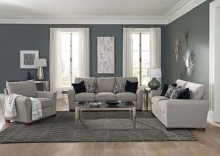Coaster® Drayton 2-Piece Warm Grey Living Room Set