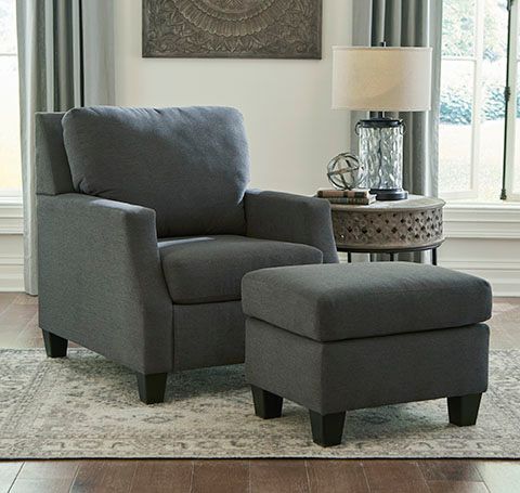 Signature Design by Ashley® Bayonne Charcoal Chair 5