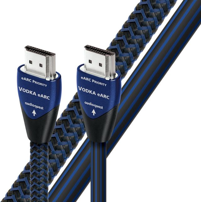 AudioQuest® Vodka eARC Blue 0.75 m 48G HDMI Cable
