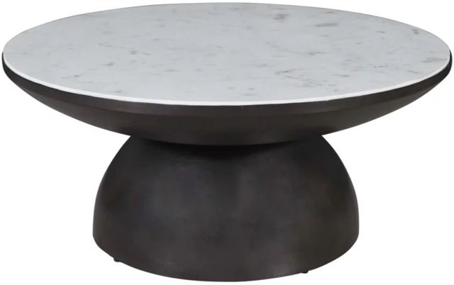 Jofran Inc. Circularity Black/White Round Cocktail Table-2