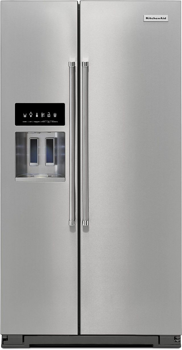 KitchenAid® Cu. Ft. Stainless Steel Side-By-Side Refrigerator | Village Home
