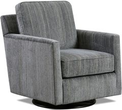 Fusion Furniture Marty Fossil Payton Charcoal Swivel Glider Chair