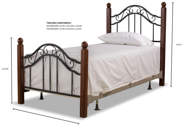 Hillsdale Furniture Madison Cherry Twin Bed 6