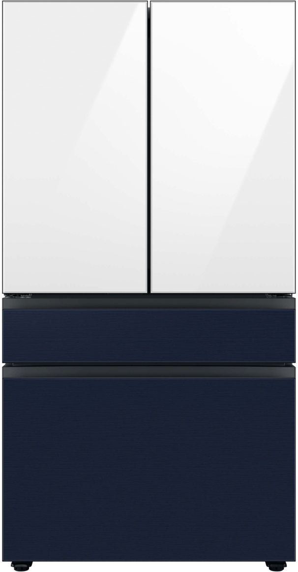 Samsung Bespoke 36" Navy Steel French Door Refrigerator Middle Panel 9