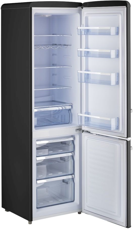 Unique® Appliances Classic Retro 9.0 Cu. Ft. Midnight Black Counter Depth Freestanding Bottom Freezer Refrigerator 6
