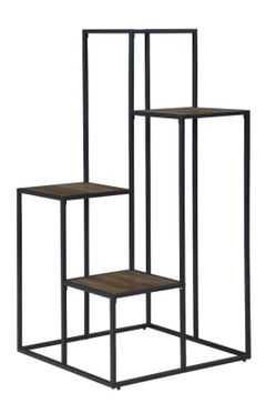 Coaster® Rustic Brown/Black 4-Tier Display Shelf