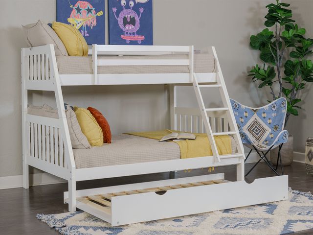 Columbia Twin Over Full Bunk Bed with Twin Trundle Bed-3