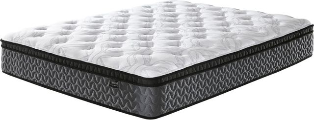 Sierra Sleep® By Ashley 12" Hybrid Euro Top Medium Queen Mattress in a Box