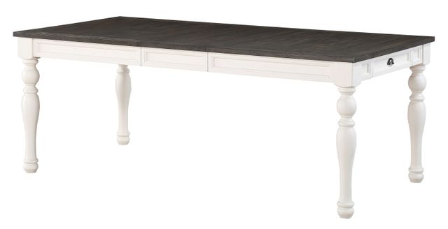 Steve Silver Co.® Joanna Ivory & Charcoal Dining Table 0