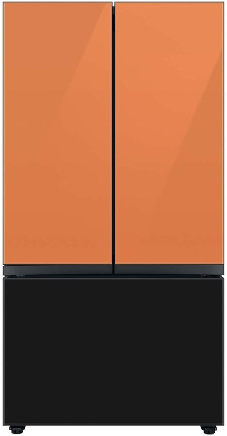 Samsung Bespoke 36" Charcoal Glass French Door Refrigerator Bottom Panel 1