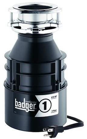 InSinkErator® Badger® 1 Plus 0.33 HP Continuous Feed Condor Grey Garbage Disposal 1