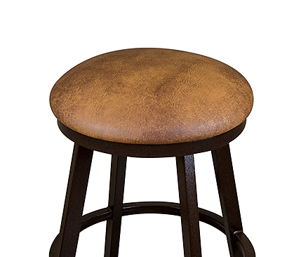 Wesley Allen Miami Java/Saddle Up Leather 26" Counter Height Stool 1