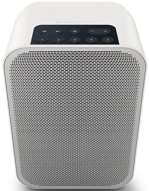 Bluesound Pulse White Matte Portable Wireless Multi-Room Streaming Speaker with Battery Pack 2