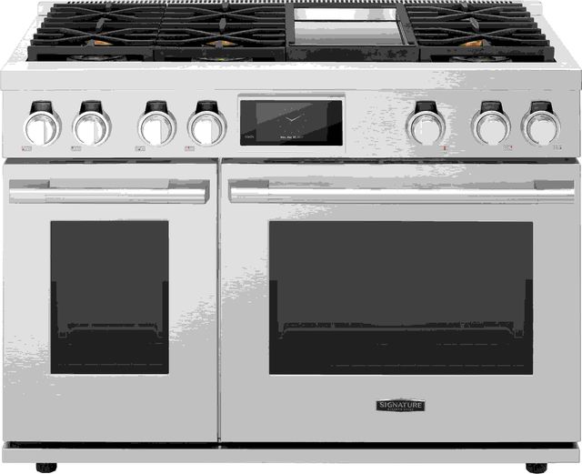Signature Kitchen Suite 48" Stainless Steel Pro Style Dual Fuel Range-0