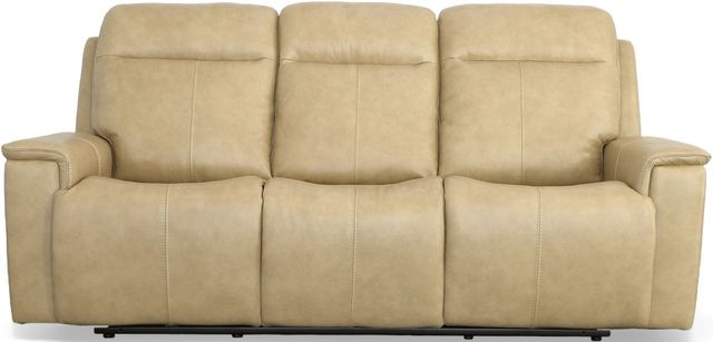 Flexsteel® Odell Stone Power Reclining Sofa with Power Headrests and Lumbar-1