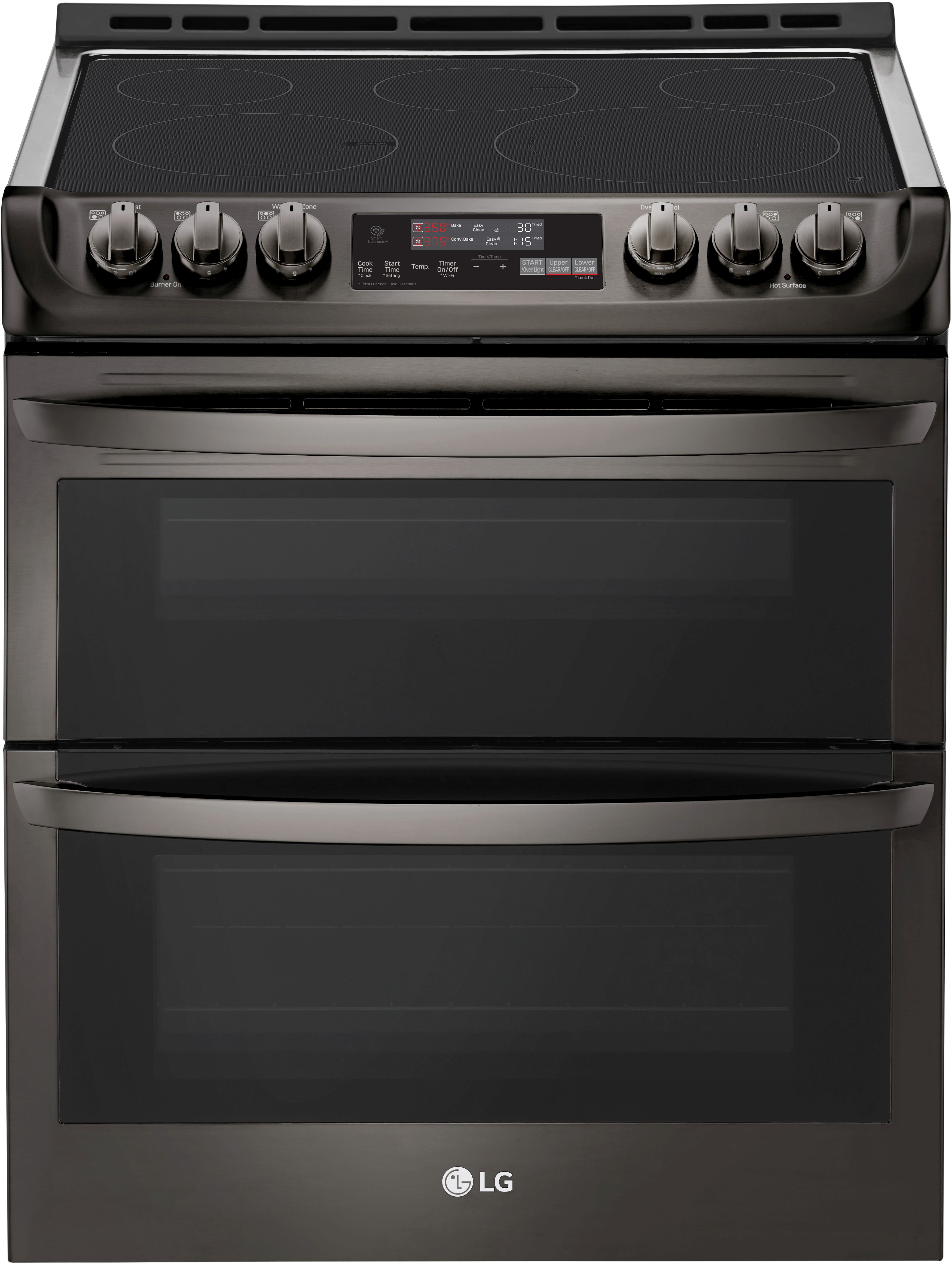 Lg electric range black shop stainless steel