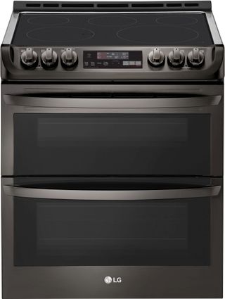 LG 30" Black Stainless Steel Slide In Electric Double Oven Range
