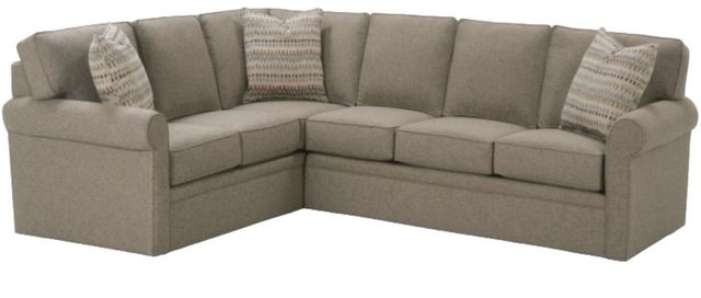 Rowe® Brentwood 3-Piece Brown Sectional Sofa | Wood's Furniture