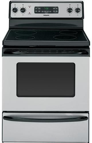 Hotpoint 30" Free Standing Electric Range-Stainless Steel