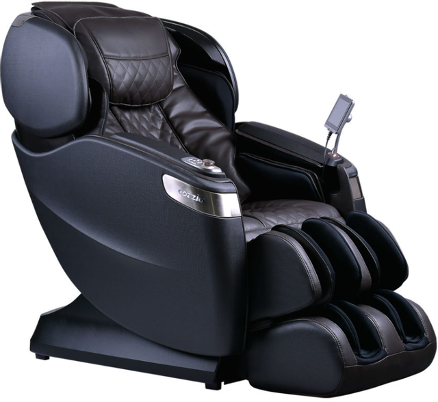 Cozzia Qi SE Espresso And Pearl Black Massage Chair-0
