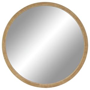 Uma Brown Wood Wall Mirror