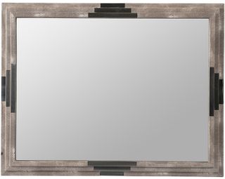 A & B Home Beige 28X35 Wall Mirror