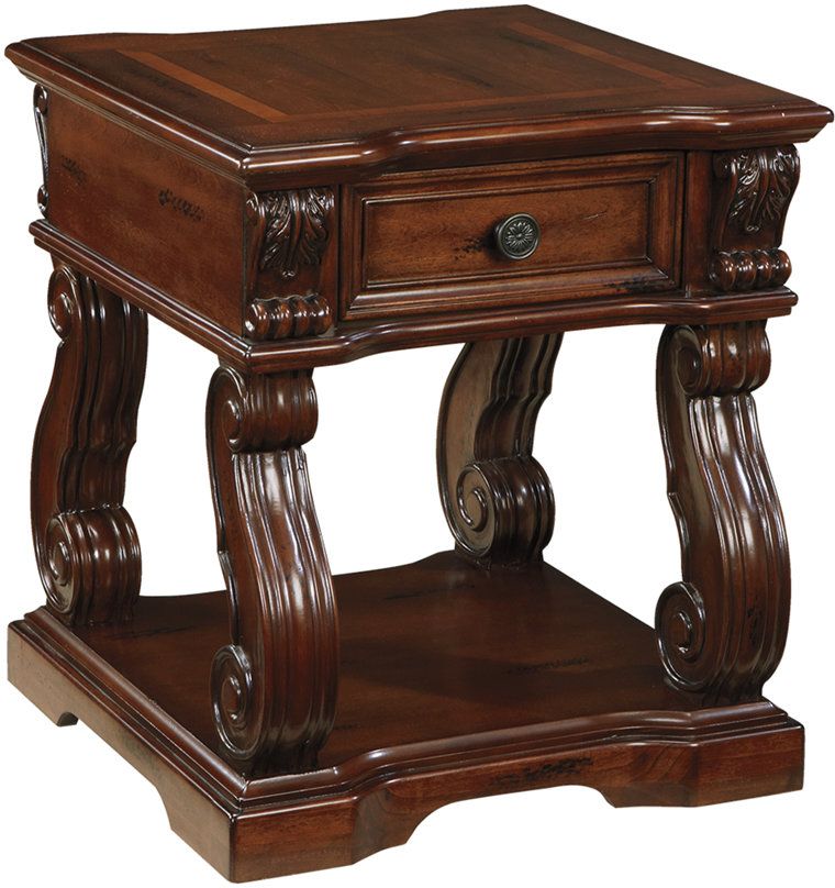 Signature Design by Ashley® Alymere Rustic Brown Square End Table