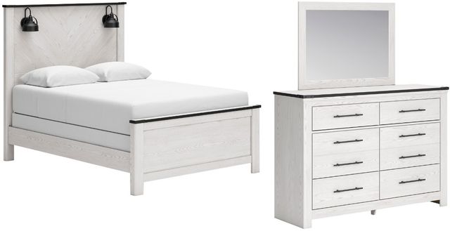 Signature Design by Ashley® Schoenberg 3-Piece White Queen Panel Bed ...