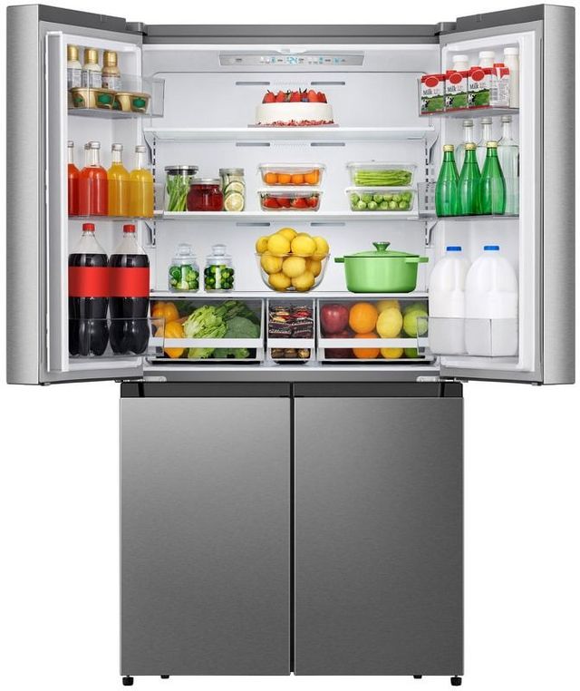 Crosley® 21.6 Cu. Ft. Stainless Steel Counter Depth Bottom Freezer Refrigerator -2